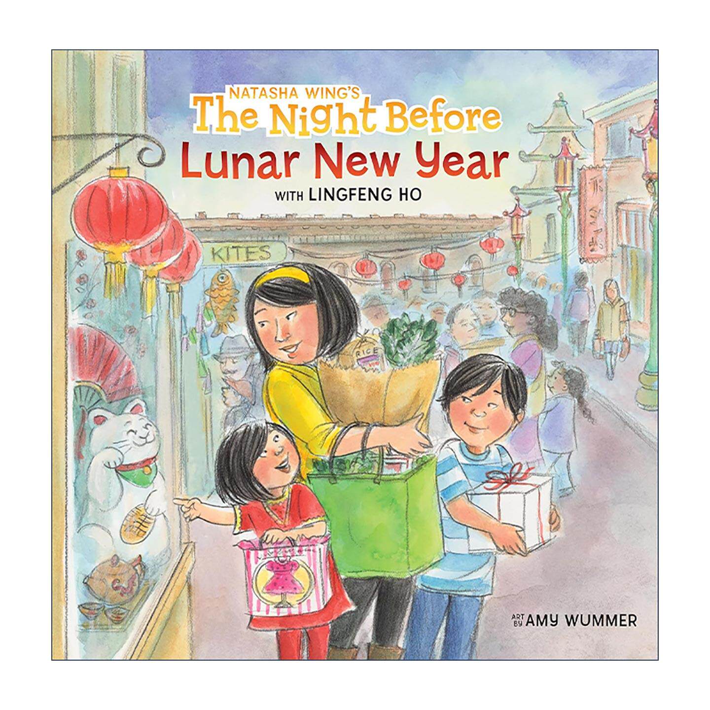 英文原版 The Night Before Lunar New Year农历新年的前一晚 中国传统文化节日春节主题 儿童绘本 Natasha Wing 进口英语原版书籍