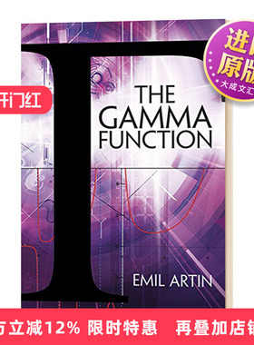 英文原版 The Gamma Function 伽玛函数 Emil Artin 英文版 进口英语原版书籍