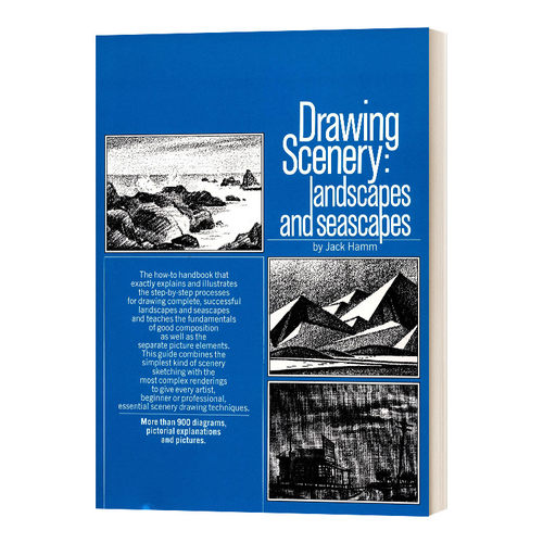 英文原版 Drawing Scenery Seascapes and Landscapes 绘画风景 海景和风景 英文版 进口英语原版书籍