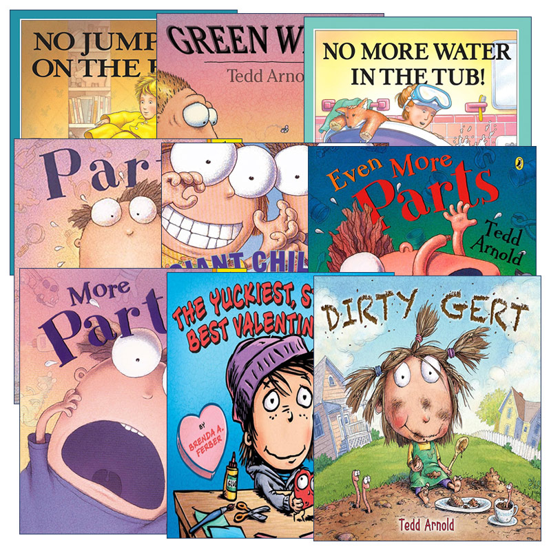英文原版 Parts系列9册 苍蝇小子Fly Guy同作家Tedd Arnold 儿童绘本幽默漫画故事书 英文版 进口英语原版书籍