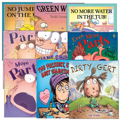 英文原版 Parts系列9册 苍蝇小子Fly Guy同作家Tedd Arnold 儿童绘本幽默漫画故事书 英文版 进口英语原版书籍