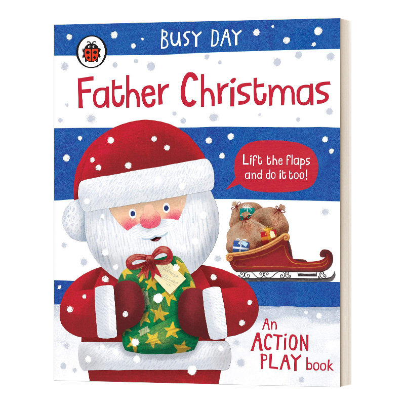 英文原版 Busy Day Father Christmas 忙碌的一天 圣诞老人 绘本 英文版 进口英语原版书籍儿童图书