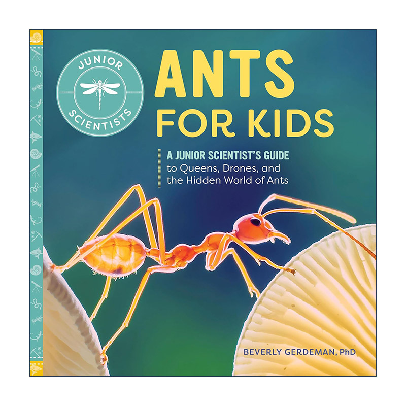 英文原版 Ants for Kids Junior Scientists 给孩子们的蚂蚁指南 初级科学家系列 儿童自然科普百科 英文版 进口英语原版书籍