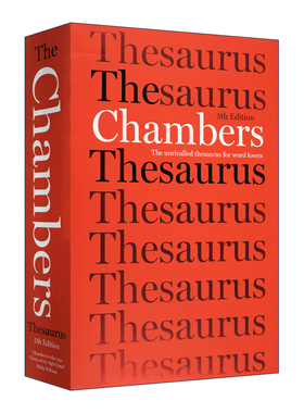 英文原版 The Chambers Thesaurus  5th Edition 钱伯斯英语词典 第5版 精装 英文版 进口英语原版书籍