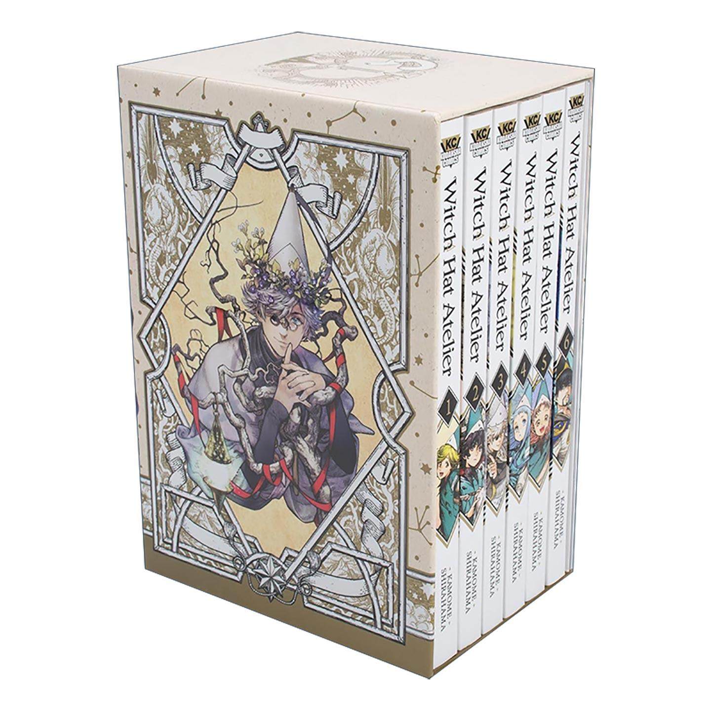 英文原版 Witch Hat Atelier Manga Box Set 1 尖帽子的魔法工坊 1-6盒装套装 含艺术卡片 同名动漫漫画 白浜鴎 进口英语原版书籍