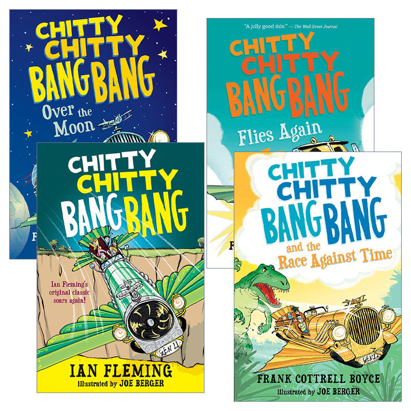 英文原版 Chitty Chitty Bang Bang 飞天万能车系列4册 儿童科幻动作冒险小说 Frank Cottrell Boyce 英文版 进口英语原版书籍