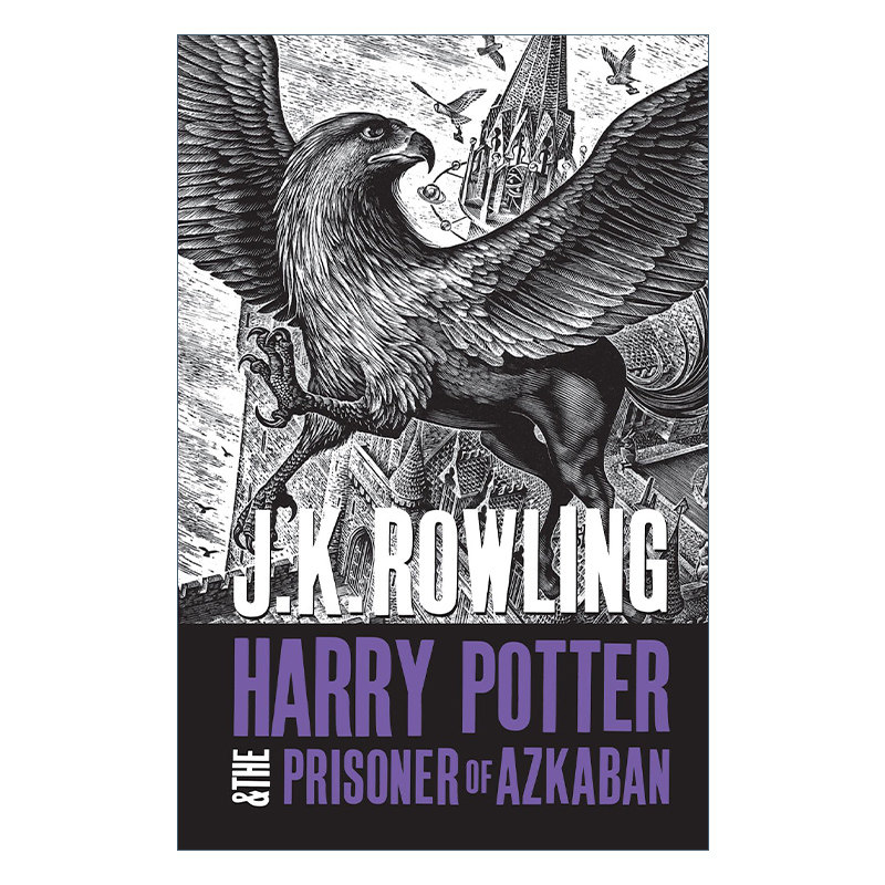 英文原版 Harry Potter and the Prisoner of Azkaban 哈3 哈利波特与阿兹卡班的囚徒 成人版封面 英文版 进口英语原版书籍
