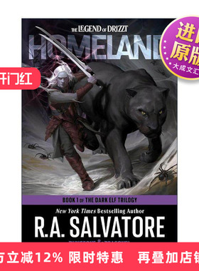 英文原版 Homeland Dungeons & Dragons 故土 龙与地下城 黑暗精灵三部曲之一 R.A. Salvatore 英文版 进口英语原版书籍