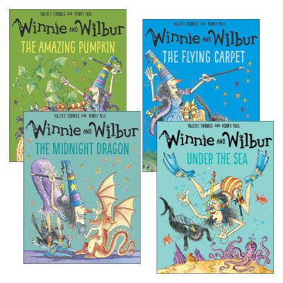 英文原版 Winnie and Wilbur 女巫温妮绘本4册 吴敏兰书单 儿童图画故事书 英文版 进口英语原版书籍