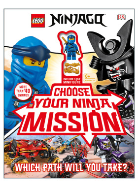 英文原版 LEGO NINJAGO Choose Your Ninja Mission 乐高忍者选择你的忍者任务 带乐高人仔 精装 英文版 进口英语原版书籍