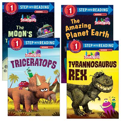 英文原版 Step into Reading 1 -StoryBots系列4册 儿童绘本 英文版 进口英语原版书籍
