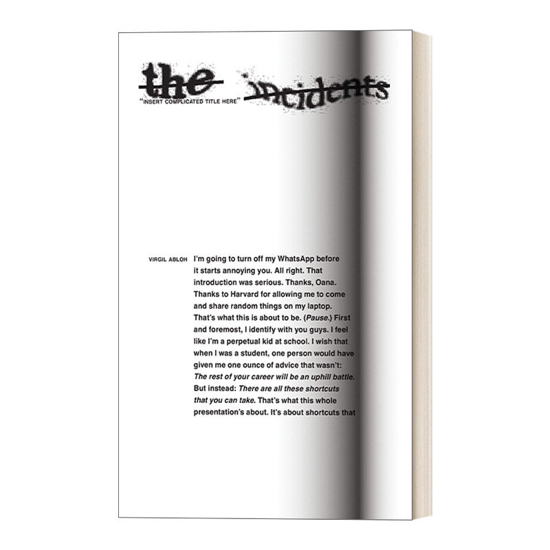 英文原版 Insert Complicated Title Here 此处插入复杂标题 产品设计 Sternberg Press / The Incidents  Virgil Abloh 进口书籍