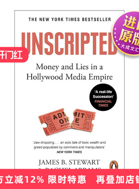 英文原版 Unscripted 无脚本 好莱坞巨头派拉蒙公司与雷德斯通家族斗争密事 英文版 进口英语原版书籍