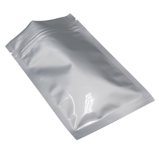 塑封口试用装样品平底铝箔银色自封袋小号包装密封膏药粉袋热封口