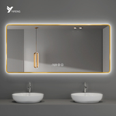 轻奢智能浴室镜带边框触摸屏灯洗手卫生间洗手台化妆洗漱镜子