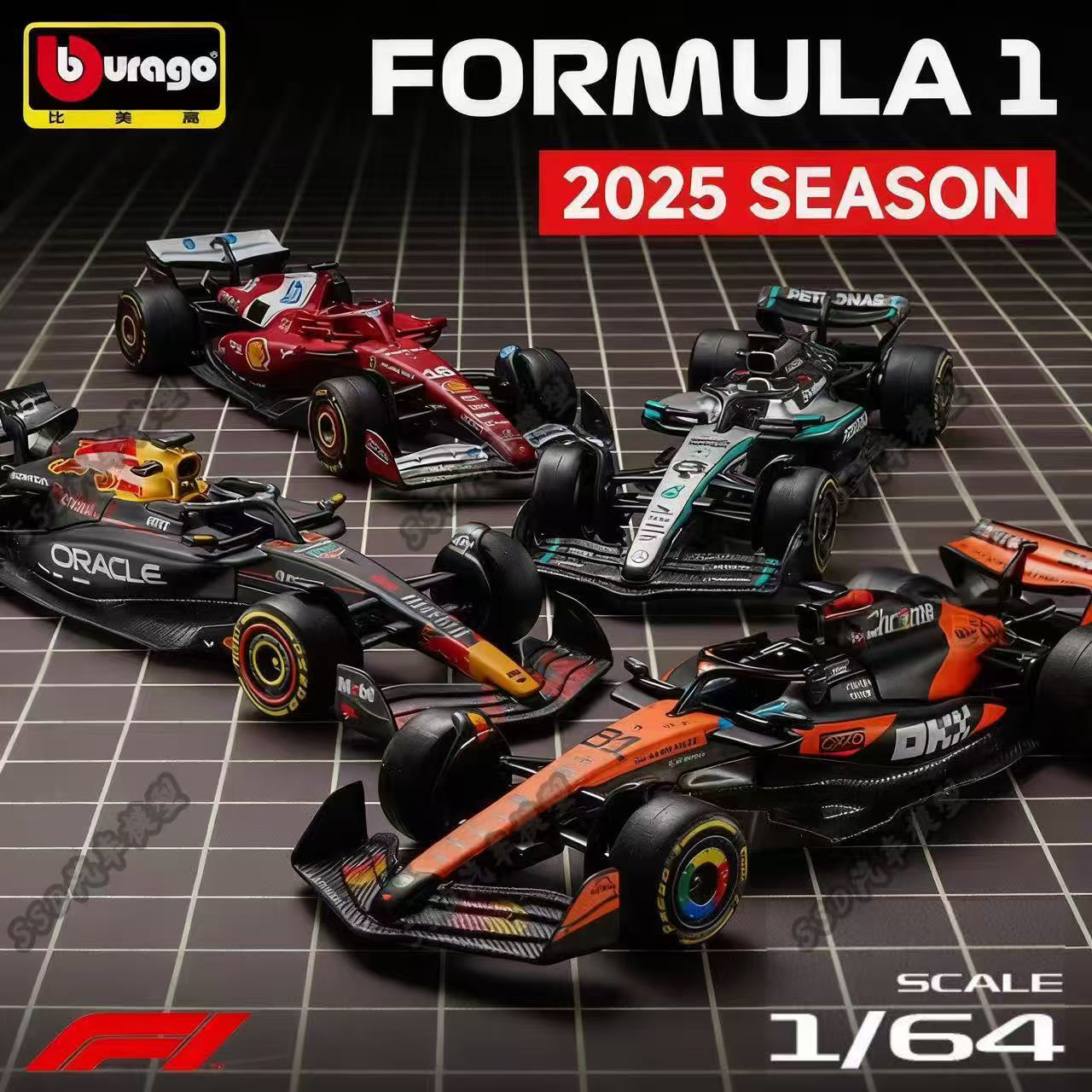 比美高F1新品164方程式赛车模型