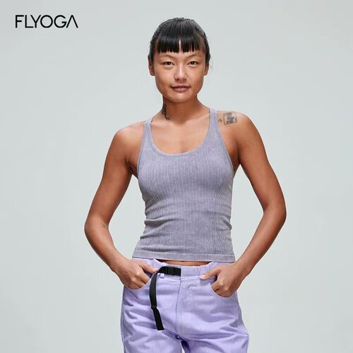 FLYOGA带胸垫美背瑜伽背心