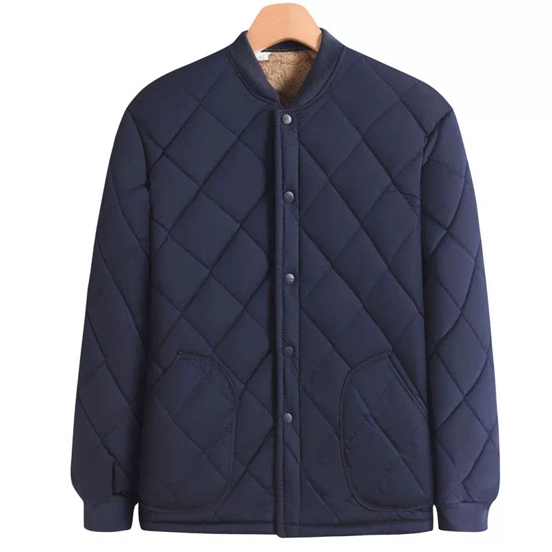 加棉加绒爸爸棉服立领爸爸外套