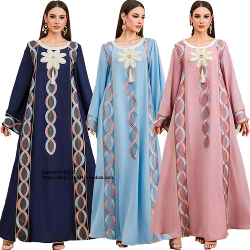 2026春东南亚刺绣派对聚会连衣裙