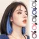 挑染彩色渐变挂耳染假发片挑染隐形无痕真发短发女 全店出厂价