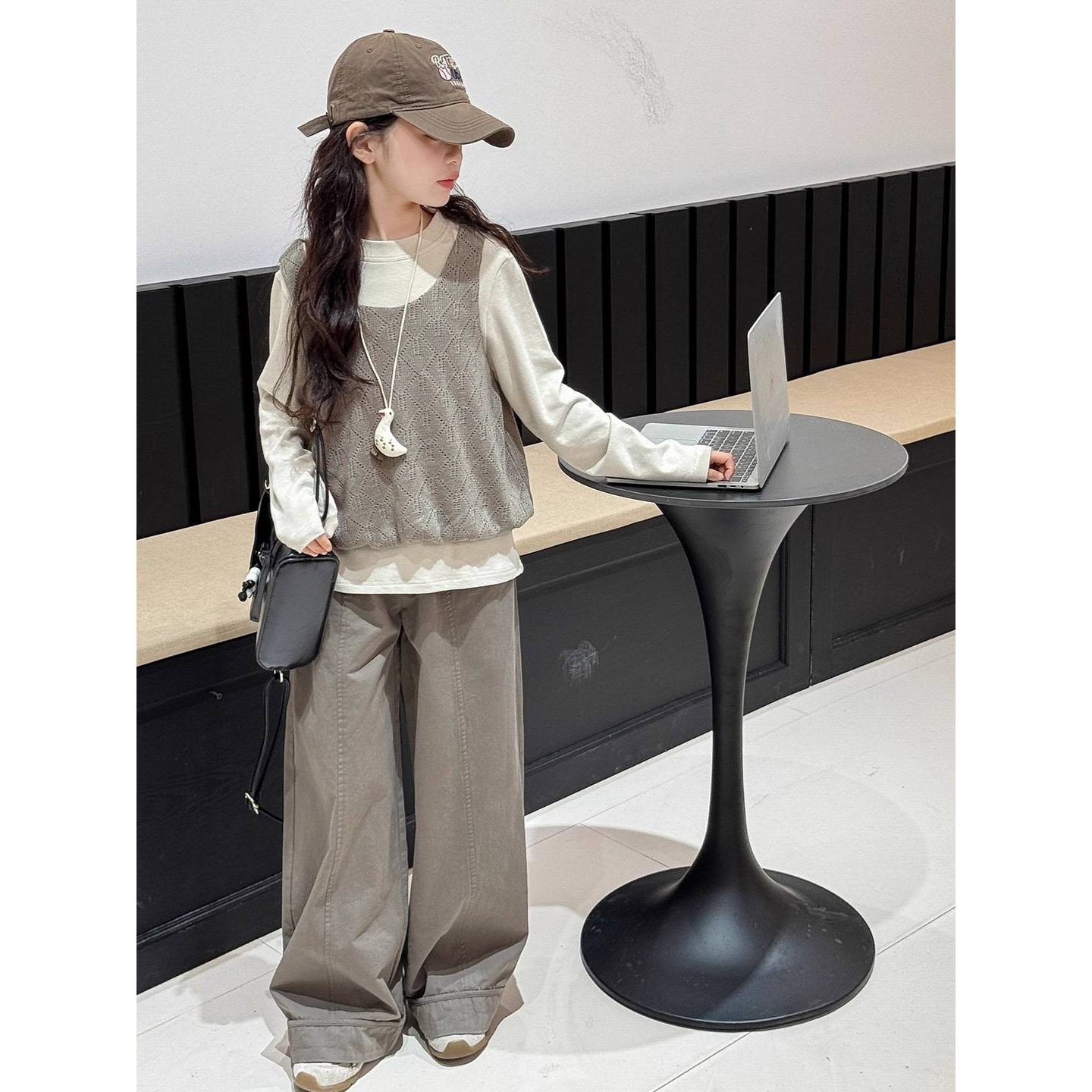 专柜品牌女装套装秋季2025新款洋气女孩儿童早秋穿搭女大童春秋时