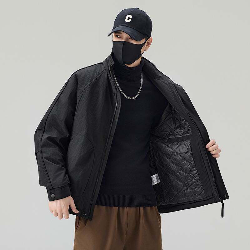 专柜官方冬季羽绒服中老年爸爸男装加厚宽松大码遮胯显瘦中年男士