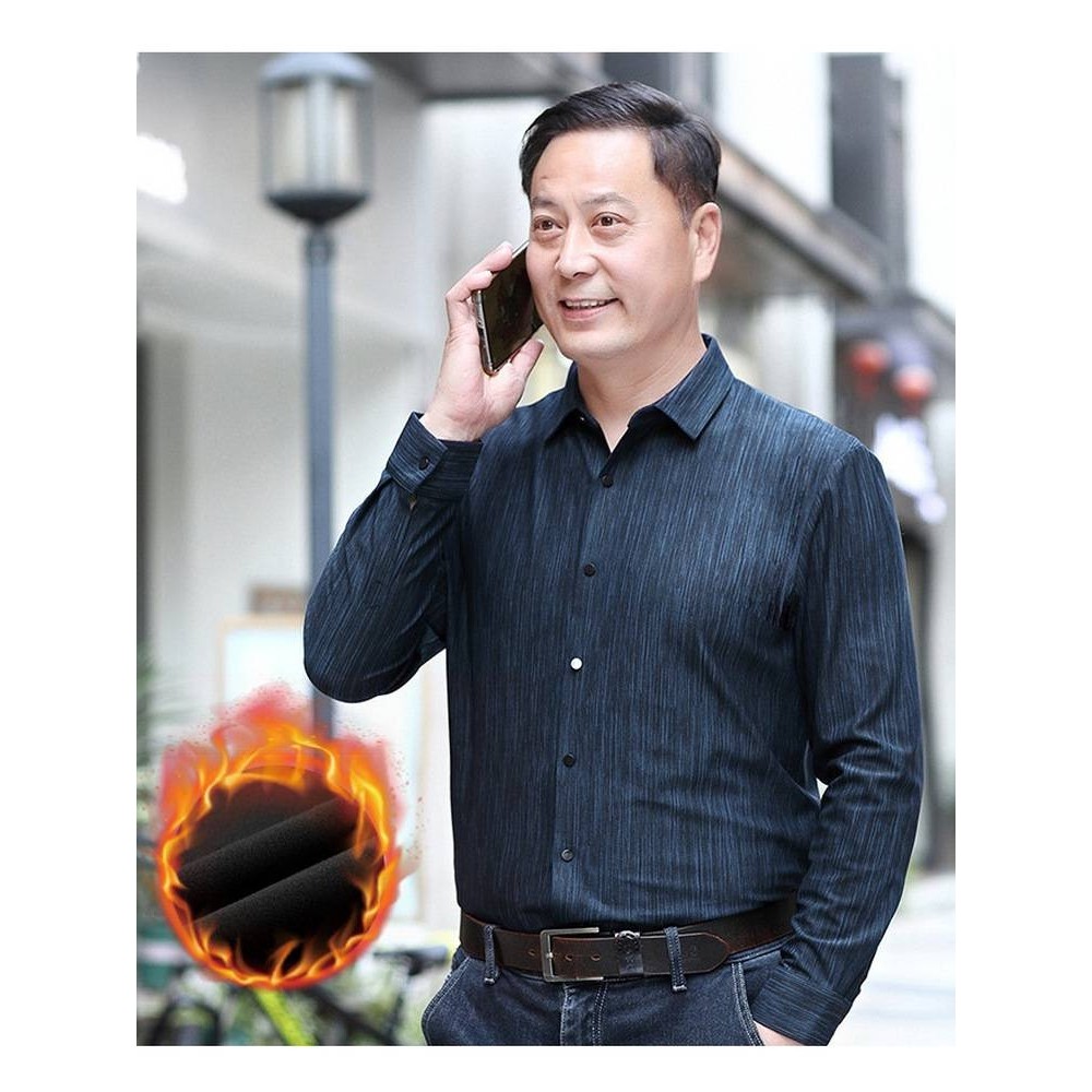 专柜品牌白色衬衫男长袖秋季潮流上班商务修身韩版帅气职业正装男