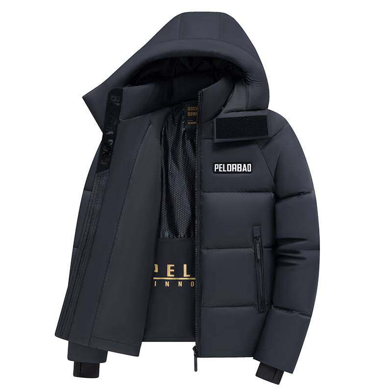 专柜品牌高档重磅鹅绒服男高级感爆款冬季加厚保暖短款休闲面包服