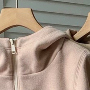 【老客入 大厂!】现货发 毛感连帽拉链卫衣阔腿裤两件套DGMZ783