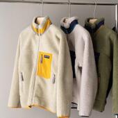 加厚摇粒绒拼接立领夹克 KJL001 现货发 出口 老客入 大厂
