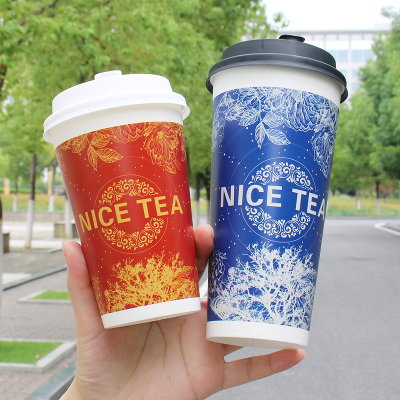 500/700ml加厚一次性咖啡奶茶杯