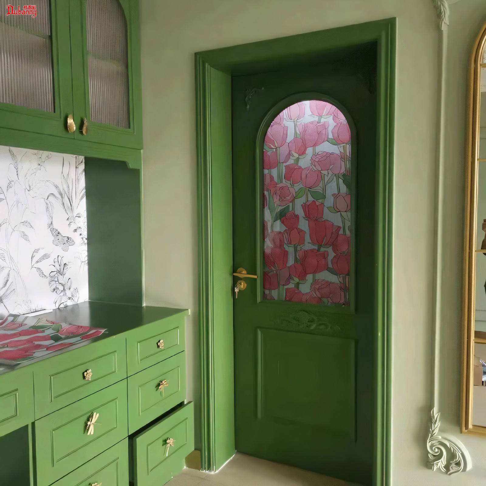 法式门复古门卫生间卧室门木门玻璃房间门厨房门网红欧式厕所门