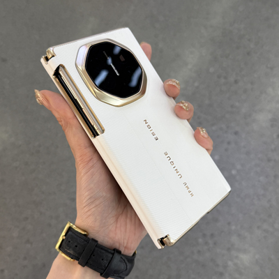 适用华为matexts手机壳折叠屏新款Matext双中轴保护包裹典藏版真皮保护套简约时尚高档电镀皮质后壳