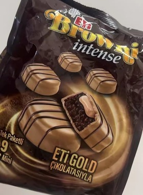 迪拜土耳其代购 ETI Browni黄金巧克力布朗尼蛋糕夹心爆浆蛋糕