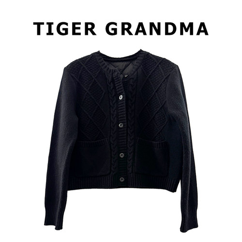 大奇TG 【娘man平衡】拒绝臃肿-100羊毛拼背部羽绒毛衣开衫