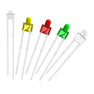 2mm小圆头彩色方形led发光指示灯