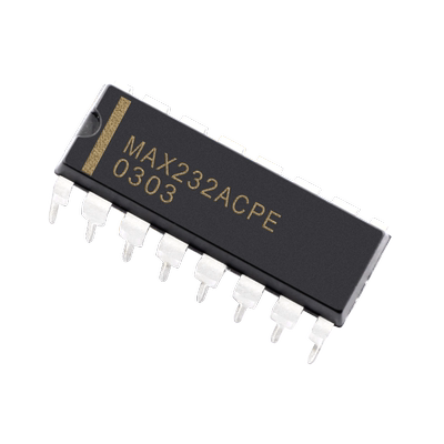 MAX232ACPE MAX232AEPE MAX232  集成电路 +5V供电 驱动器/接收器