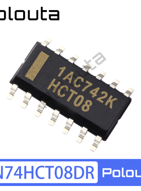 SN74HCT08DR SOIC-14 四路2输入正与门 贴片逻辑芯片 Polouta