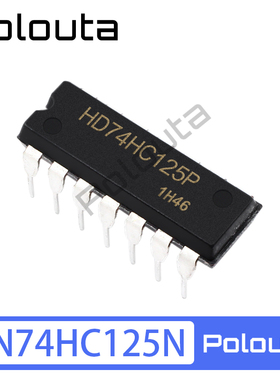 直插 SN74HC125N 逻辑电路 - 四总线缓冲器 DIP-14 Polouta
