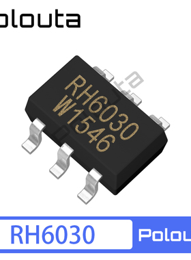 贴片RH6030 SOT23-6融合单键触摸按键IC单声道电容式触摸 Polouta