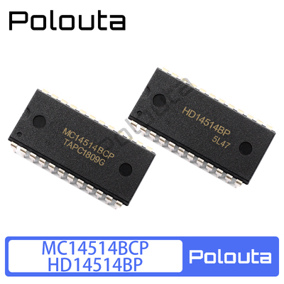 MC14514BCP MC14514B DIP-24 HD14514BP 宽体 多路分解器 Polouta