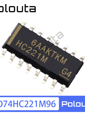POLOUTA CD74HC221M96 HC221 SOIC-16 贴片单稳态多谐振荡器芯片