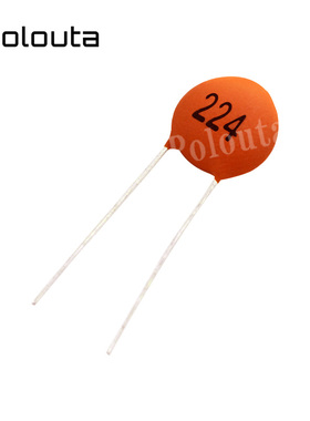 Polouta 瓷片电容 0.22UF 220NF 220000PF 224 50V 低压瓷介 磁片