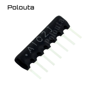 7脚排阻 7P 1K 7A-102J 排阻 A07-102 脚距2.54mm 10个 POLOUTA