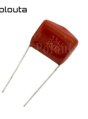 CBB电容 0.33UF 330NF 334 400V 脚距P=15MM 金属薄膜电容 10个