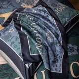 Шелковый комплект, шелковистый пододеяльник, кровать, простыня, 4 предмета, европейский стиль, простой и элегантный дизайн