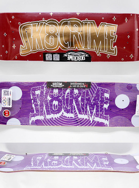 国货Crime双翘枫木滑板面8.0宽LOGO款另CTSNK/black market-SCC