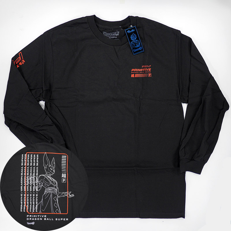 primitive圆领长袖纯棉透气T恤