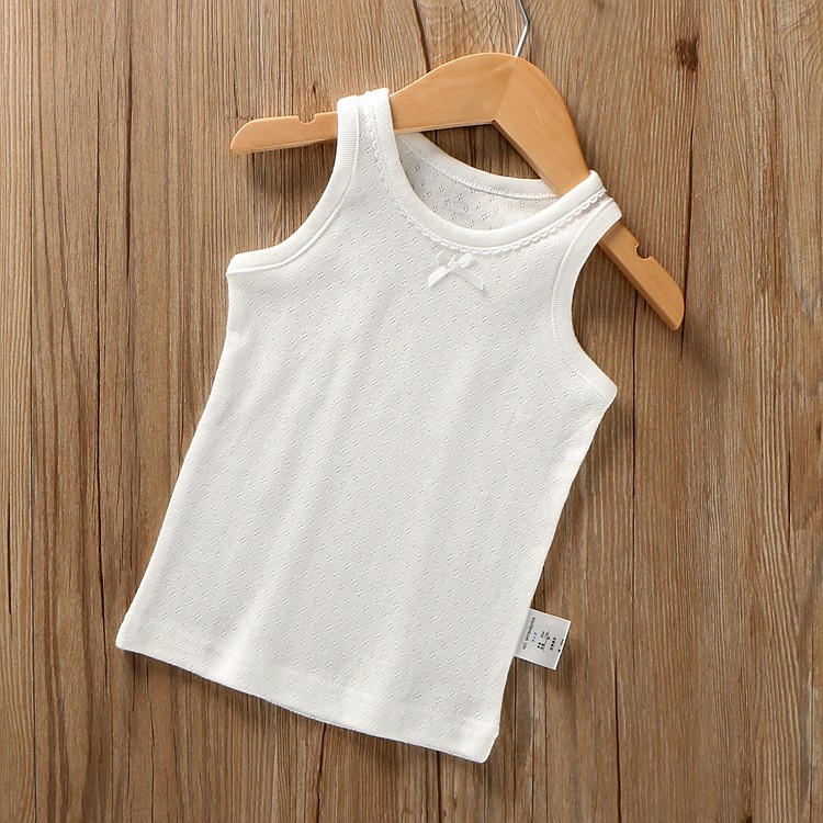 2021夏季提花网眼镂空女童纯棉背心吊带儿童装打底衫睡衣薄款白色,童装/婴儿装/亲子装,背心吊带,淘宝优惠券,粉丝福利购,淘宝优惠卷