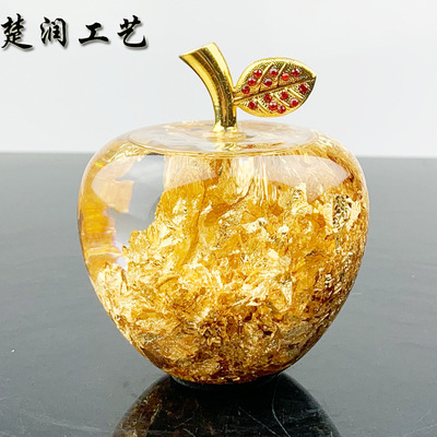 新款上市金箔苹果工艺品